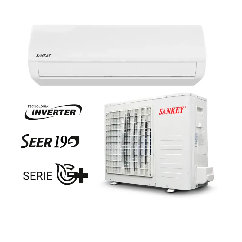 AIRE ACONDICIONADO SPLIT SANKEY INVERTER SERIE G+ 18000BTU SEER19 ES18IDG24
